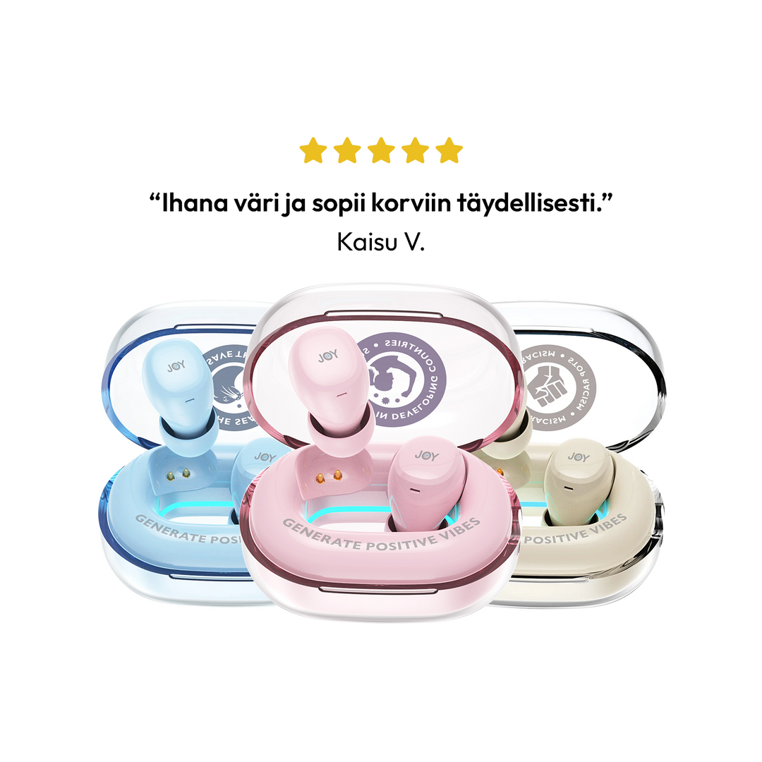 3 kpl Koru Ohrstöpsel paketti KAJ
